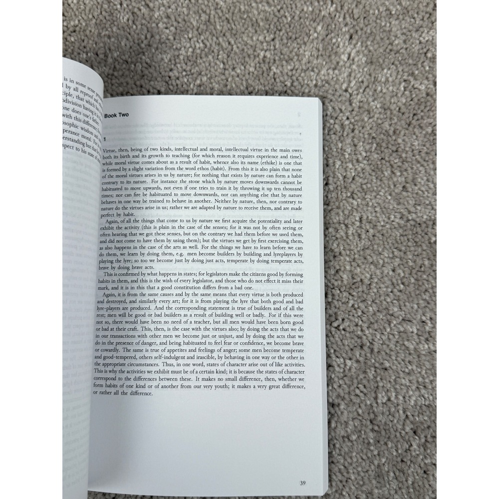 Aristotle Nicomachean Ethics Philosophy Book Translation by Drummond Percy Chase - Picture 6 of 8